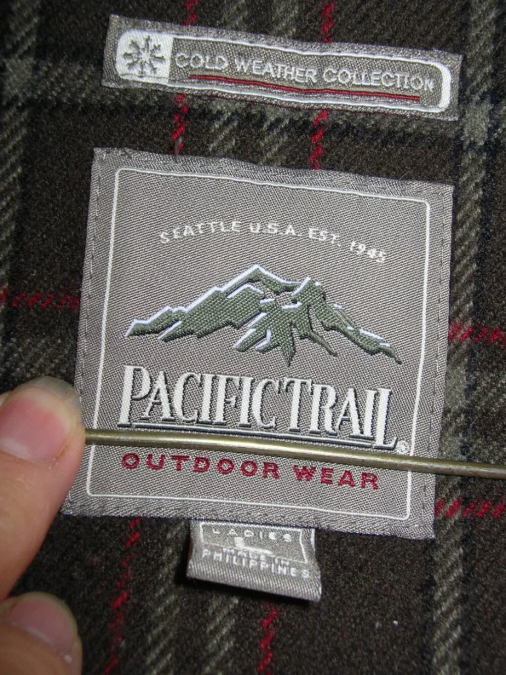 Women's Pacific Trail Heavy Flannel Lined Warm Winter Coat Large Nice 60